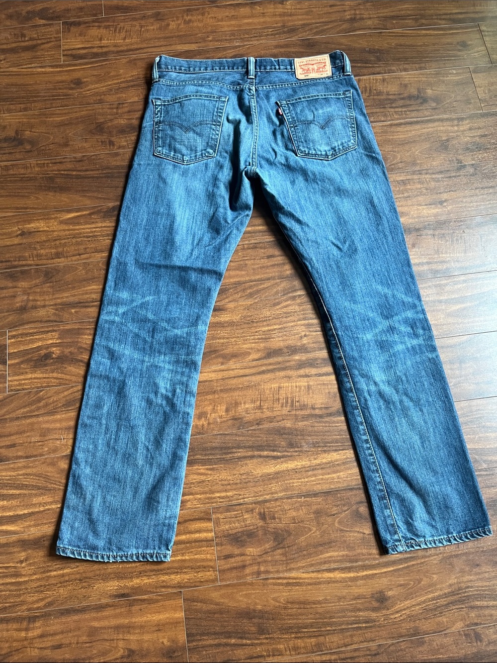 Levi's Men's 513 Blue Straight-Leg Jeans